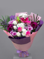 Women Day Bouquet Pink and White Flowers - Image 2