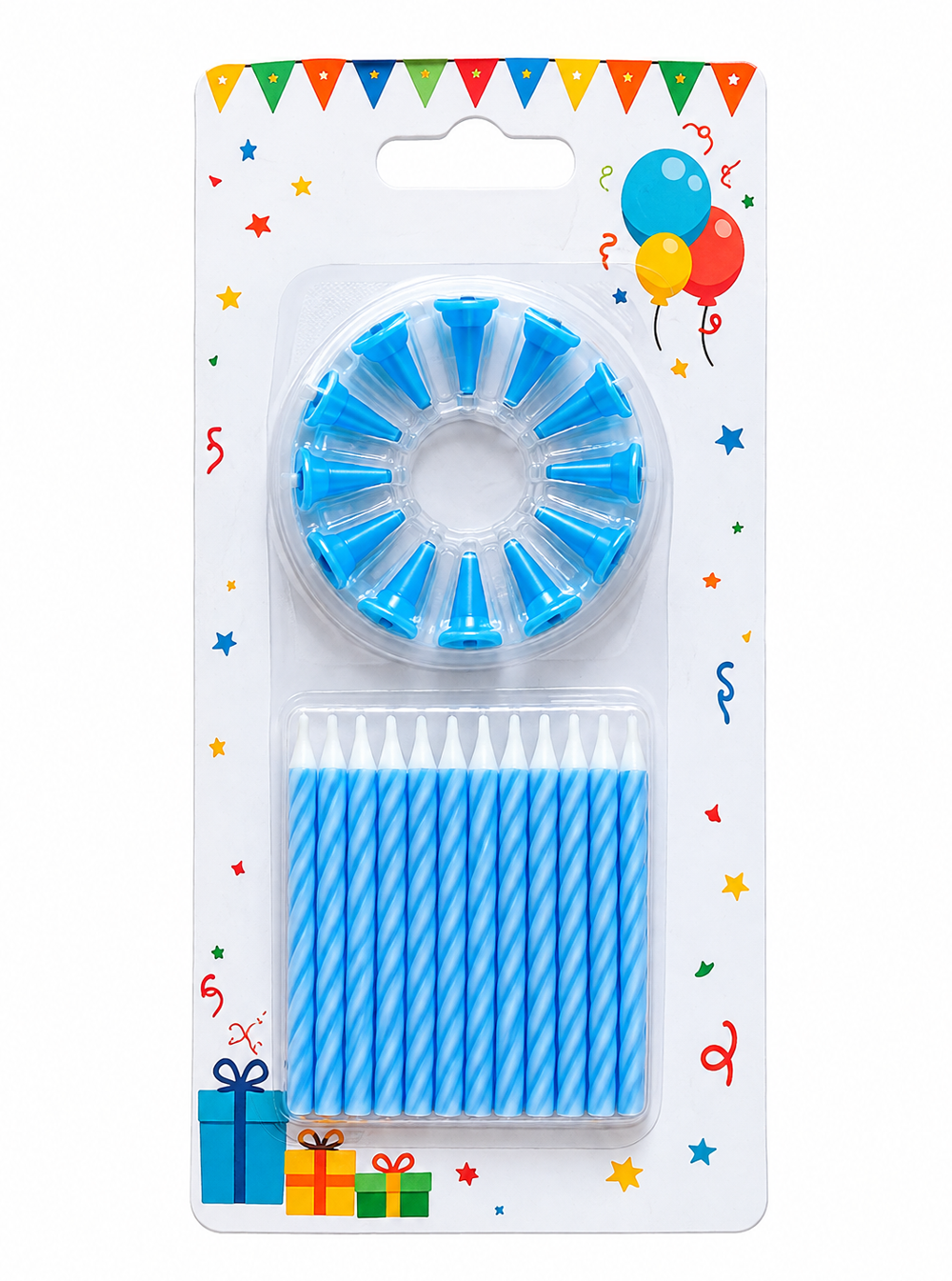Baby Shower Gender Reveal Colors Theme Candles Baby Shower/Gender Reveal Colors Theme Candles