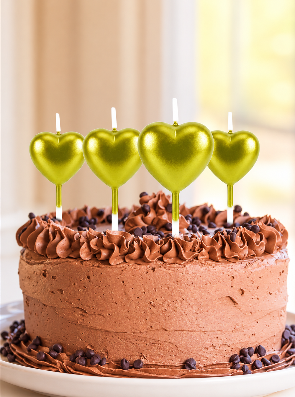Cake topper Candles in heart shape Cake topper Candles in heart shape