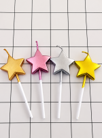 Cake topper Candles in star shape