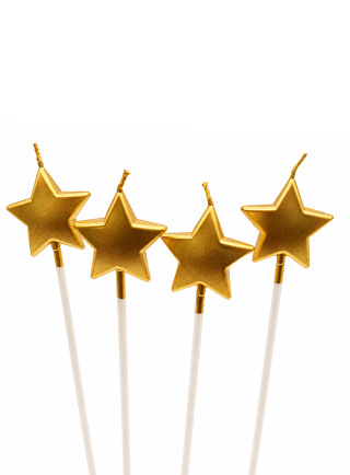 Cake topper Candles in star shape