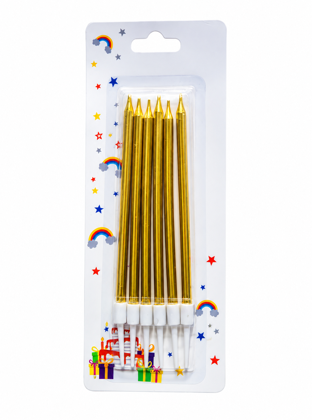 Chrome Finished Slim Long Candles Chrome Finished Slim Long Candles