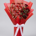 KitKat Chocolate & Red Rose Bouquet