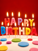 Letters Birthday Cake Topper Premium Candles