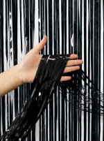 Metallic Foil Tinsel Fringe Curtain
