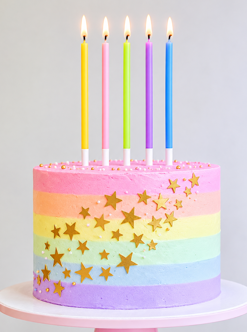Pastel Colors Slim Long Candles for Cakes Pastel Colors Slim Long Candles for Cakes