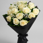 Pearl White Rose Bouquet