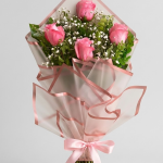 Pink Bloom Rose Bouquet