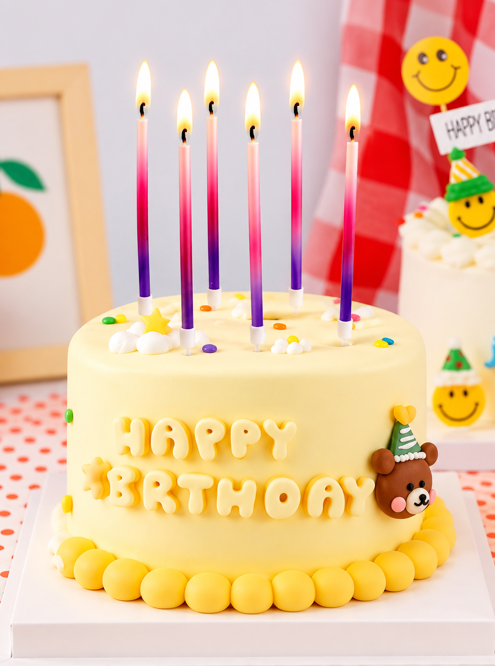 Rainbow Colorful Candles Rainbow Colorful Candles