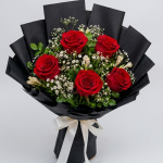Red Rose Bouquet with Tuberose