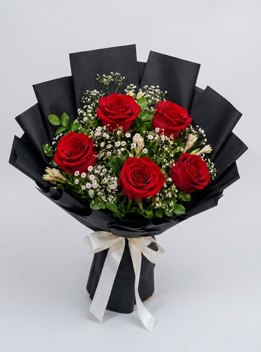 Red Rose Bouquet with Tuberose Red Rose Bouquet with Tuberose