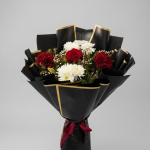 Red and White Flower Bouquet