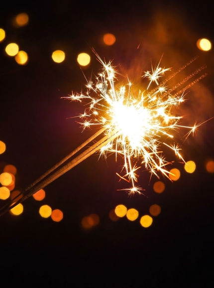 Sparkling sticks for photography at weddings birthdays