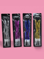 Spiral candles for cake 6pcs pack